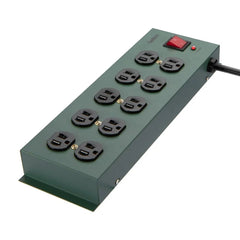 10-Outlet Metal Surge Protector with 15ft Power Cord (5-pack)