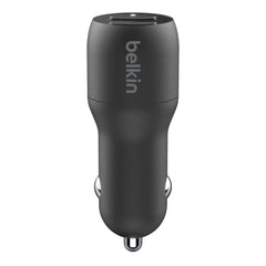 Dual USB-A Car Charger 24W + USB-A to Lightning Cable