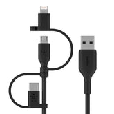 Universal Cable 15W (USB-A cable with USB-C, Micro-USB and Lightning connectors)