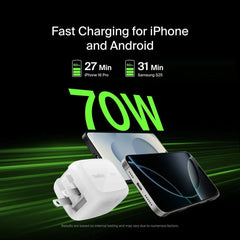 3-Port GaN Wall Charger 70W