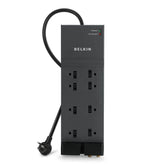 8-Outlet Home/Office Surge Protector w/Telephone Line + Extended Cord