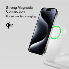 3-in-1 Magnetic Foldable Wireless Charger with Qi2 15W
