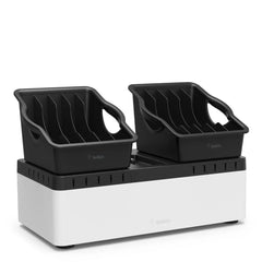 10-Device AC Charging Station with Portable Trays
