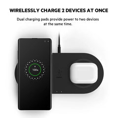 Dual Wireless Charging Pads (Certified Refurbished)