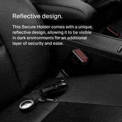 Reflective Secure Holder with Key Ring for Apple AirTag